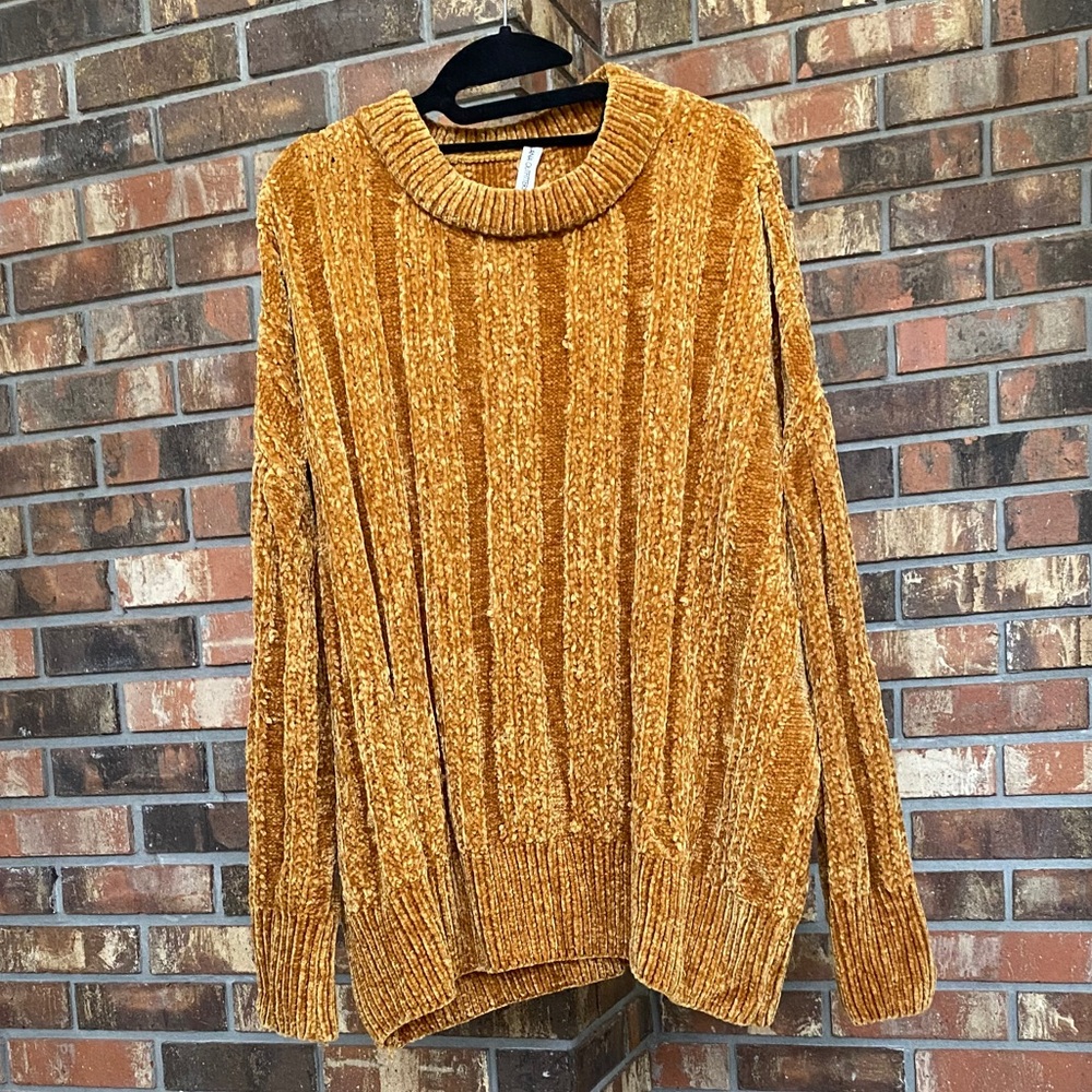 Mustard chenille sweater